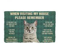 Door Mat Please Remember Egyptian Mau Cats House Rules Custom Doormat