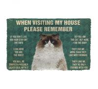 Door Mat Please Remember Ragdoll Cats House Rules Doormat