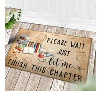 Door Mat Please Wait Let Me Finish This Chapter Book Reading Doormat