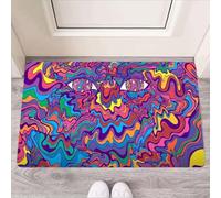 Door Mat Psychedelic Face Door Mat