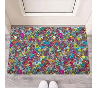 Door Mat Psychedelic Print Door Mat