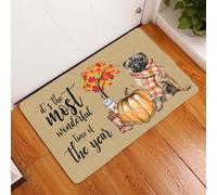 Door Mat Pug Its The Most Wonderful Time Of The Year Doormat