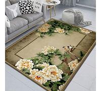 Door Mat Retro Flower Animals Outdoor Rug Washable Door Mat Indoor Outdoor Thicken Doorma Non Slip Rugs Living Room Flannel Area Rugs Carpets for Living Room Bedroom Doormats 80x120cm