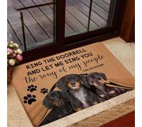 Door Mat Ring The Doorbell And Let Me Sing You The Song Of My People Dachshund Doormat