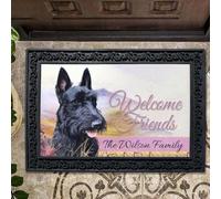 Door Mat Scottish Terrier Field Personalized Doormat
