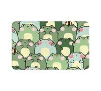 Door Mat Shy Frog Entrance Rug Soft Floor Mat Durable Entrance Matting For Kitchen Outdoor Living Room 40X60CM