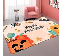 Door Mat Spider Pumpkin Outdoor Rug Washable Doormat Thicken Rugs Living Room Non Slip Indoor Door Mat Outdoor for Front Door Flannel Area Rugs for Living Room Bedroom Carpet 100x120cm