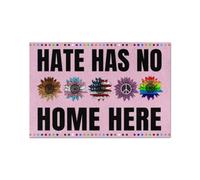 Door Mat Sunflower Hate Has No Home Here Equality Doormat