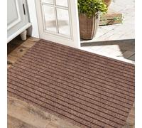 Door Mat Super Absorbent Front Door Mat 120x250cm Brown | Machine Washable Entrance Rug Dirt Trapper, Non-Slip Tpe Backing, Easy Clean, Low Profile, For Kitchen, Hallway, Entryway
