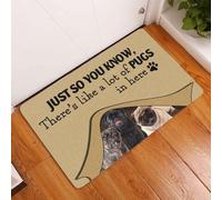 Door Mat Theres Like A Lot Of Pugs In Here Dog Doormat