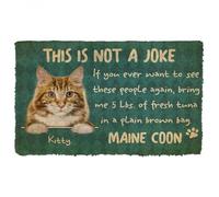Door Mat This Is Not A Jock Maine Coon Custom Doormat