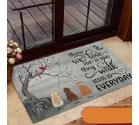 Door Mat Those We Love Don’t Go Away Customized Dog Rubber Base Doormat
