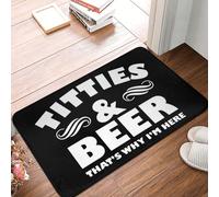 Door Mat Titties Beer That'S Why I'M Here Entrance Matting Non-Slip Floor Mat Soft Entrance Rug For Kitchen Outdoor Indoor 40X60CM