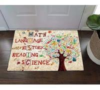 Door Mat Tree Music Math Language History Reading Science Indoor And Outdoor Doormat