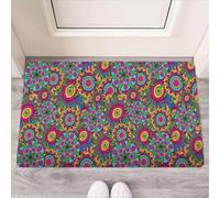 Door Mat Trippy Psychedelic Floral Door Mat