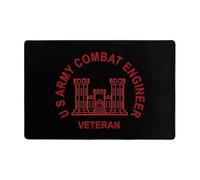 Door Mat U S Army Combat Engineer Veteran Entrance Matting Durable Floor Mat Absorbent Entrance Rug For Living Room Patio Kitchen 40X60CM