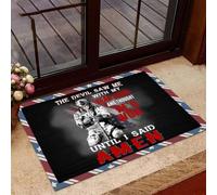 Door Mat Veteran The Devil Saw Me With Head Down And Thought He'd Won Until I Said Amen Doormat