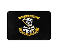 Door Mat Vfa-103 Fear The Bones Jolly Rogers Entrance Matting Non-Slip Floor Mat Soft Entrance Rug For Indoor Living Room Kitchen 40X60CM