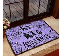 Door Mat Welcome Foolish Mortals Haunted Mansion Pattern All Over Printing Doormat Welcome Mat House Warming Gift