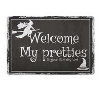 Door Mat Welcome My Pretties Witch Wizard Halloween Doormat