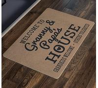 Door Mat Welcome To Granny & Papa'S House, Grandkids Welcome Bathroom Mats Resist Dirt Comfortable Kitchen Mats For Living Room Shower Bedroom 40X60Cm