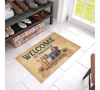 Door Mat Welcome To Paradise Dachshunds Printed Doormat