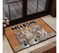 Door Mat Welcome We Hope You Like Cats Doormat