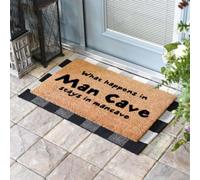 Door Mat What Happens In The Man Cave, Stays In The Man Cave