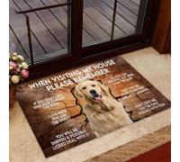 Door Mat When visiting my house please remember Labrador Retriever Doormat