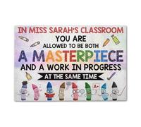 Door Mat You are allowed to be both Masterpiece Custom Classroom Doormat