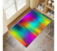 Door Mats 40 X 60 Cm, Soft Comfortable Machine Washable, Indoor Colorful Gradient Rugs With Non-Slip Backing, Modern Simplicity Doormats For Entrance, Entryway, Corridor Mixed Colors