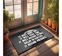 Door Mats For Outside Entry Funny Motivational Soccer Quote: Embrace The Journey Of Growth Doormat Outside Fall Decor Porch Mats For Front Door Outsi(50X80CM)