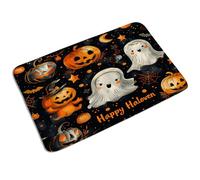 Door Mats Halloween Ghosts Pumpkin Gothic Bat Witch Horror, Hardwearing Bathroom Mat Dirt Trapper Rug Mats 40X60Cm For Entryway Hallway Hall