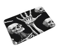 Door Mats Halloween Skull Hand Gothic Skeleton Ghosts Horror, Multipurpose Welcome Mat Soft Carpet 40X60Cm For Home Hall Indoor