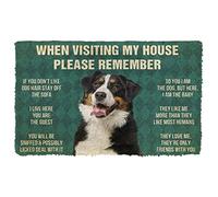 Door Mats Indoor Amazing Bernese Mountain Dogs When Visiting My House Doormat Home Decor House Warming Gifts New Home Decor