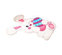 Door Mats Indoor Easter Eggs Bunny Shaped Absorbent Non Slip Door for Back Front Door Patios Cute Dust Dirt Trapping Doormat Barrier Mat Entrance Rugs Pets Dogs 40cm x 60cm