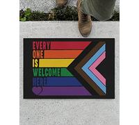 Door Mats Indoor Gay Pride Everyone Is Welcome Here Design Doormat Home Decor House Warming Gifts New Home Decor