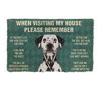 Door Mats Indoor Ideal Dalmatian Dogs When Visiting My House Doormat Home Decor House Warming Gifts New Home Decor