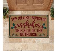 Door Mats Indoor Time Of Christmas Doormat Home Decor Jolliest Bunch Of Assholes House Warming Gifts New Home Decor