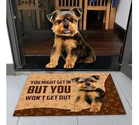 Door Mats Indoor Yorkshire Terrier - You won't get out Doormat House Warming Gifts New Home Decor