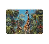 Door Mats Jungle Giraffe Print, Dirt Trapper Bath Mat Absorbent Rug Mats 40X60Cm For Hallway Office Entryway