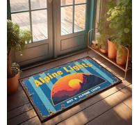 Door Mats Outdoor Large Alpine Lights: A Warm Welcome To Nature'S Glow Doormat Front Porch Rug Front Door Welcome Mat(50X80CM)
