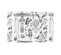 Door Mats Wild West America Retrona Dirt Trapper Welcome Mat Washable Front Doormats For Bedroom Bathroom Back Door 60X40Cm