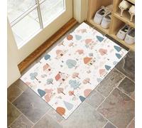 Door Matts Indoor 60 X 90 Cm, Forest Housewashable Entrance Rug, Absorbent Dog Doormat For Muddy Paws, White Cartoon Simplicityinside Mat For Front Door, Entryway, Pets