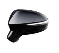 Door Mirror Assembly For Toyota For Crown 2015-2018 Rearview Mirror Assembly Side Auto Fold Turn Signal Heating Reverse Assy Door Wing Mirror(8 pin Left a)