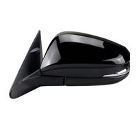 Door Mirror Assembly For Toyota For Highlander 2014-2019 Rear View Side Door Mirror Assembly Electrical Power Folding Heated Glass Turn Signal Lights Door Wing Mirror(Left 7pin a)