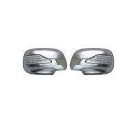Door Mirror Caps Fits for Alphard H10 2005-2008 Model Rearview Mirror Cover With Light Modification(Silver plating without light)(Silver plating c)