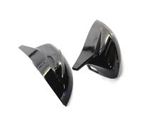 Door Mirror Compatible With For A3 8V S3 RS3 2014 2015 2016 2017 2018 2019 2020 Car Rear View Mirror Cover Side Wing Mirror Cap Covers With Lane Assist Hole(Black)
