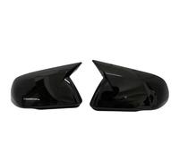 Door Mirror Cover Cap For Mustang 2015 2016 2017 2018 2019 2020 2021 2022 2023 2024 American Version Rearview Side Mirror Cover Wing Cap Exterior Mirror Housing(With light-Black)