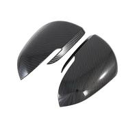 Door Mirror Cover Caps Compatible With Kia For Seltos 2019 2020 2021 ABS Carbon Fiber Chrome Silver Look Car Body Door Side Mirror Cover Trim Rear Car Parts